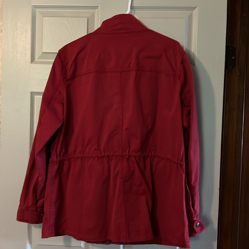 Style& Co zipper front with snaps, red, jacket - Picture 3 of 3